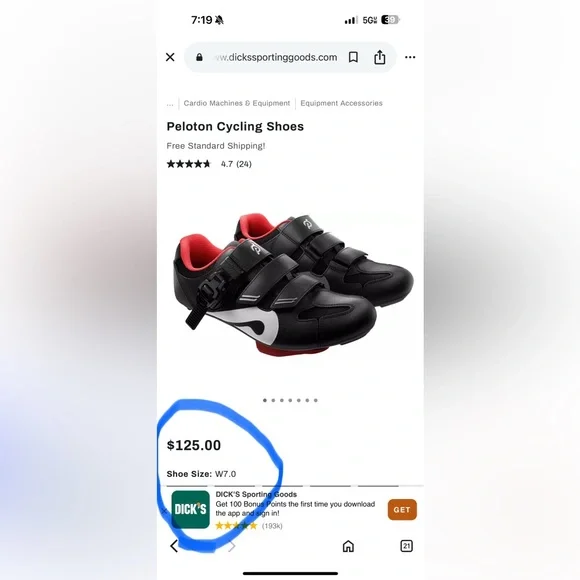 Peloton Cycling Shoes Women Size 42 - Picture 16 of 17